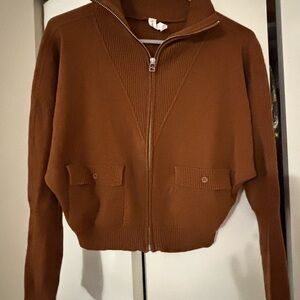 Anthropologie Brown Turtleneck Sweater